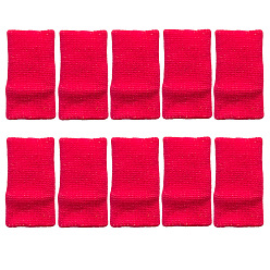 Crimson Nylon Finger Protecters, for Diamond Painting Accessories, Crimson, 45x25mm,  10pcs