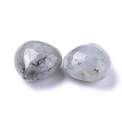 Labradorita Labradorita natural corazón amor palma preocupación piedra, cristal curativo, 20x20x13~13.5 mm