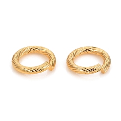 Golden 304 Stainless Steel Jump Ring, Open Jump Rings, Golden, 12.3x2mm, 12 Gauge, Inner Diameter: 8.2mm