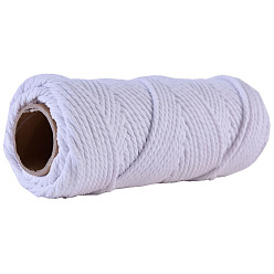Lavanda Cordón de algodón redondo de 50m., para envolver regalos, bricolaje artesanal, lavanda, 4 mm, aproximadamente 54.68 yardas (50 m) / rollo