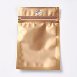 Разноцветный Алюминиевая фольга на молнии пластиковых пакетов, закрывающиеся сумки, золото серебро, 11.7x7.5 см, односторонняя толщина: 3.1 мил(0.08мм)