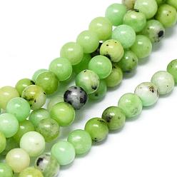 Serpentine Natural Serpentine Beads Strands, Round, 4mm, Hole: 0.8mm, about 101pcs/strand, 15.9 inch(40.5cm)