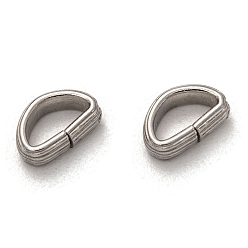 Stainless Steel Color 304 Stainless Steel D Rings/Triangle Rings, Buckle Clasps, For Webbing, Strapping Bags, Garment Accessories, Stainless Steel Color, 6x9x3mm, Inner Diameter: 6x3.5mm