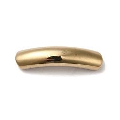 Golden Plated Non-magnetic Synthetic Hematite Connector Charms, Curved Oval Links, Golden Plated, 39.5x9.5x8mm, Hole: 1.4mm