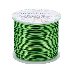 Зеленый лайм Benecreat матовая круглая алюминиевая проволока, зеленый лайм, 15 датчик, 1.5 мм, 68 м / рулон