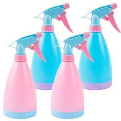 Mixed Color Empty Plastic Spray Bottles with Adjustable Nozzle, Refillable Bottles, for Cleaning Gardening Plant, Mixed Color, 20x8.4cm, 2 colors, 2pcs/color, 4pcs/set