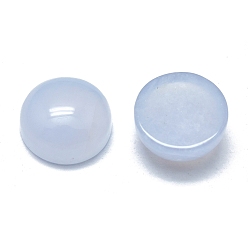 Blue Lace Agate Natural Blue Lace Agate Cabochons, Half Round/Dome, 8x4mm