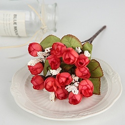 Brun Fleur artificielle d'eucalyptus en plastique, pour la fête de mariage décoration de la maison accessoires de mariage, brun, 240mm