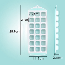 Cyan DIY Silicone Molds, Resin Casting Molds, For UV Resin, Epoxy Resin Jewelry Making, Cyan, 297x117x28mm