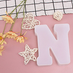 Letter N DIY Silicone Molds, Fondant Molds, Resin Casting Molds, for Chocolate, Candy, UV Resin, Epoxy Resin Craft Making, Letter.N, 160x139x36mm