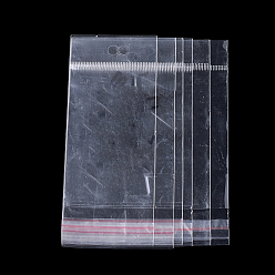 Прозрачный OPP мешки целлофана, прямоугольные, прозрачные, 14x7 см, односторонняя толщина: 0.045 мм, внутренняя мера: 9x7 см
