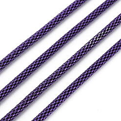 Dark Violet Spray Painted Iron Popcorn Chains, Soldered, Dark Violet, 1190x3mm