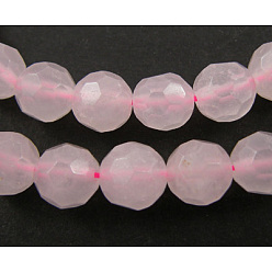 Pink Природного розового кварца шарики драгоценных камней, круглые, розовые, 4 мм, отверстие : 0.8 мм, около 93 шт / нитка, 15 дюйм