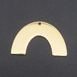 Золотой 201 подвески из нержавеющей стали, форма лунного моста, лазерная резка, золотые, 21x33.5x1 мм, отверстие : 1.6 мм