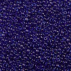 (361) Inside Color Dark Aqua/Violet Lined TOHO Round Seed Beads, Japanese Seed Beads, (361) Inside Color Dark Aqua/Violet Lined, 11/0, 2.2mm, Hole: 0.8mm, about 5555pcs/50g