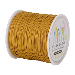 Goldenrod Nylon Thread, Goldenrod, 0.8mm, about 98.43yards/roll(90m/roll)