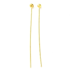 Golden Brass Ball Head Pins, Golden, 30x0.5mm, 24 Gauge, Head: 1.5mm