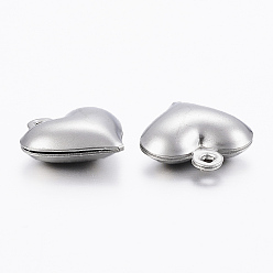 Stainless Steel Color 304 Stainless Steel Charms, Hollow Heart, Stainless Steel Color, 13x11.5x4.8mm, Hole: 1.2mm