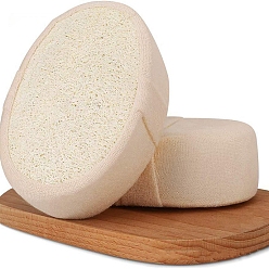 Oval Exfoliating Loofah Pad Body Scrubber with Sponge, Shower Cleanser, Bathing Tools, Oval, 145x105x50mm