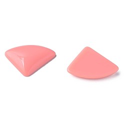 Light Coral Opaque Acrylic Cabochons, Triangle, Light Coral, 19.5x28x5mm, about 354pcs/500g