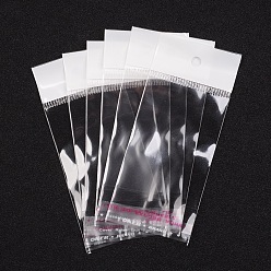 Clear Cellophane Bags, 11.5x5cm, Unilateral Thickness: 0.035mm, Inner Measure: 6.5x5cm, Hole: 6mm