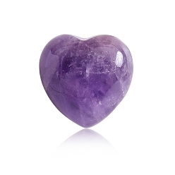 Améthyste Pierres de guérison améthyste naturelle, coeur amour pierres, pierres de poche pour l'équilibrage du reiki, cœur, 15x15x10mm