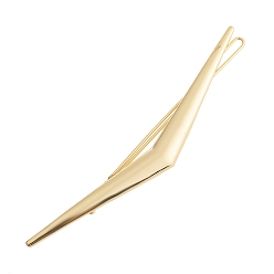 Золотой Заколка из сплава полая геометрическая, заявление держателя конского хвоста, аксессуары для волос для женщин и девочек, золотые, 114x15 мм