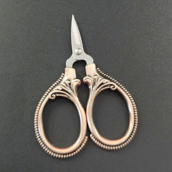 Red Copper & Stainless steel Color 201 Stainless Steel Scissors, Craft Scissor, for Needlework, Red Copper & Stainless steel Color, 60x42x0.3mm