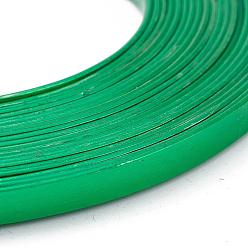 Medium Sea Green Aluminum Wire, Flat, Medium Sea Green, 5x1mm, about 32.8 Feet(10m)/roll