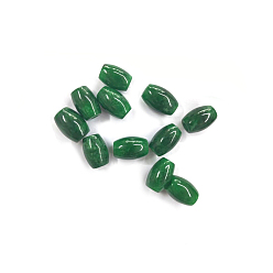 Jade de Myanmar Myanmar natural de jade / burmese jade cuentas europeas, abalorios de grande agujero, teñido, oval, 20~25x14~15 mm, agujero: 4~5 mm