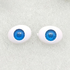 Dodger Blue Craft Plastic Doll Eyeballs, Halloween Horor Props, Horse Eye, Dodger Blue, 10mm