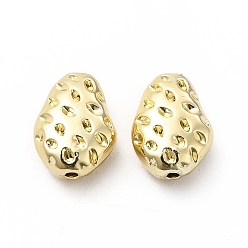 Light Gold Alloy Beads, Long-Lasting Plated, Cadmium Free & Lead Free, Irregular Shape, Light Gold, 11x7x4.5mm, Hole: 1mm