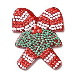 Candy Cane Christmas Themed Acrylic Pendants, Candy Cane, 32x25.5x2mm, Hole: 1.4mm