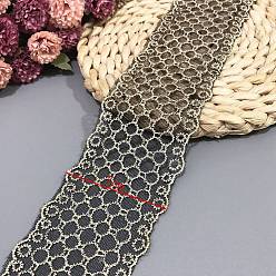 Polka Dot Polyester Embroidery Ribbon, for Crafts Wedding Gift Wrapping, Polka Dot, 2-3/4 inch(70mm), 15 yards