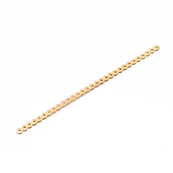 Golden Iron Spacer Beads, Rectangle, Golden, 105x3x1mm, Hole: 1mm