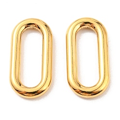 Золотой Вакуумное покрытие 304 соединительными кольцами из нержавеющей стали, овальные, золотые, 29.5x15x4 мм, внутренний диаметр: 7x22 мм