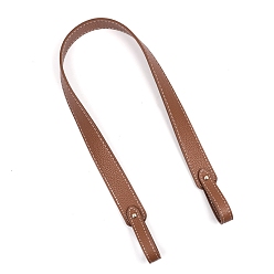 SillínMarrón Asas del bolso de cuero de la pu, para bolsos de mujer accesorios de bricolaje hechos a mano, saddle brown, 66x2.8 cm