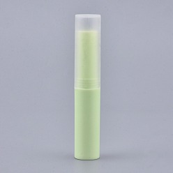 Светло-зеленый Пустая помада для губ, блеск для губ, бальзам для губ, с колпачком, светло-зеленый, 8.3x1.5 см, емкость: 4 мл (0.13 жидких унций)