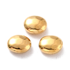 Oro Recubrimiento iónico (ip) 316 perlas quirúrgicas de acero inoxidable, oval, dorado, 8.5x7x4 mm, agujero: 1 mm