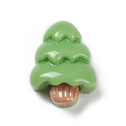 Tree Forest Theme Opaque Resin Cabochons, Tree, 12x9x5mm