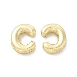 Letter C Alloy Beads, Long-Lasting Plated, Cadmium Free & Lead Free, Letter, Letter.C, 14x11.5x4.5mm, Hole: 2mm