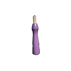 Purple Wood Embroidery Stitching Punch Needle, with Copper Wire, Cross Stitch Tools, Purple, Handle: 90x14mm, Pin: 78mm