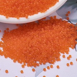 (DB0744) Naranja Transparente Mate Cuentas de miyuki delica, cilindro, granos de la semilla japonés, 11/0, (db 0744) naranja transparente mate, 1.3x1.6 mm, agujero: 0.8 mm, sobre 20000 unidades / bolsa, 100 g / bolsa