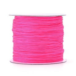 Fucsia Hilo de nylon, cable de la joyería de encargo de nylon para la elaboración de joyas tejidas, fucsia, 0.6 mm, aproximadamente 142.16 yardas (130 m) / rollo