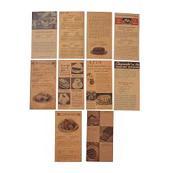 Others Scrapbook Kraft Paper Pad, for DIY Album Scrapbook, Greeting Card, Background Paper, Diary Decorative, Peru, 16x8.4cm, 60pcs/bag