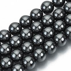 Non-magnetic Hematite Non-magnetic Synthetic Hematite Beads Strands, Grade A, Round, 8mm, Hole: 1mm, about 50pcs/strand, 15.5 inch