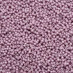 (127) Opaque Luster Pale Mauve TOHO Round Seed Beads, Japanese Seed Beads, (127) Opaque Luster Pale Mauve, 11/0, 2.2mm, Hole: 0.8mm, about 5555pcs/50g