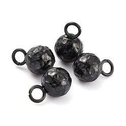 Electrophoresis Black 304 прелести нержавеющей стали, круглые, , электрофорез черный, 7.8x5 мм, отверстие : 1.8 мм