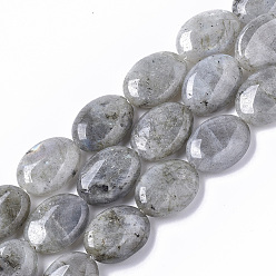 Labradorite Natural Labradorite Beads Strands, Oval, 18x13.5x6~7mm, Hole: 1.2mm, about  20~22pcs/Strand, 15.55 inch(39.5 cm)
