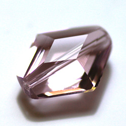 Pink Imitations de perles de cristal autrichien, grade de aaa, facette, Toupie, rose, 10x8x4.5mm, Trou: 0.9~1mm